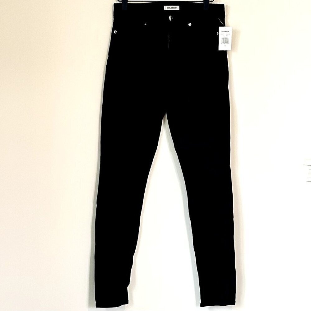 NWT FLAWED Good American Good Legs Skinny Jeans in Black - Size 12